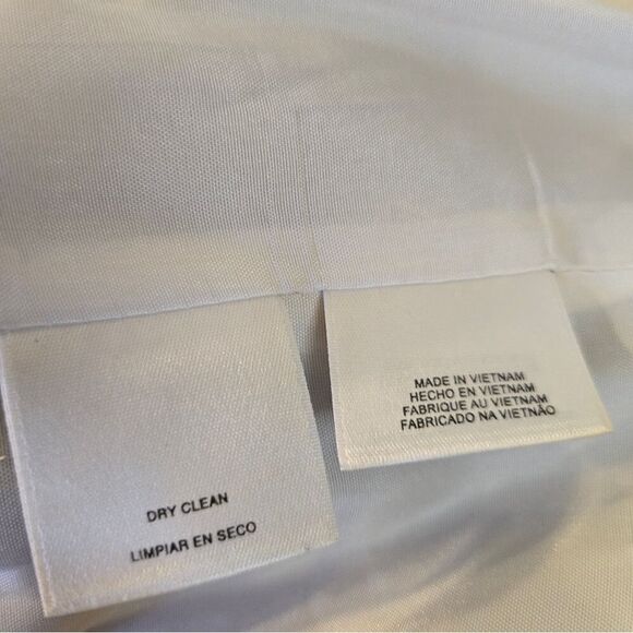 Anne Klein Clipped Jacquard Atlantic Blue Optic Career Style Blazer Size 2 - Picture 12 of 15